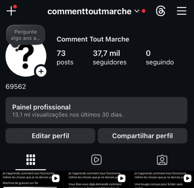 Capture du compte commenttoutmarche